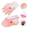 HONMEET 2pairs Peach Paraffin Wax Therapy Cover Kit for Hand and Feet Care and Comfortable for Home and Salon Use Exfoliating Scrub Gloves Included view 3