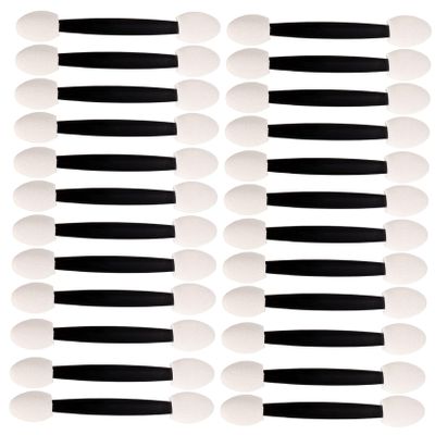 Gogogmee 4bags Dual-sided Eyeshadow Applicators with Latex Sponge Tips for Effortless Makeup Application for Women and Makeup Enthusiasts