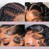 13x4 Deep Wave Lace Front Wigs Human Hair Pre Plucked 200 Density HD Transparent 13x4 Frontal Wigs Human Hair With Baby Hair Wet and Wavy Wigs Bleached Knots Curly Hair Wigs 32 Inch view 3