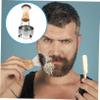 HONMEET Beard Shaving Brush Kit with Soap Bowl Rack Durable Stainless Steel Shaving Accessories for Smooth Experience Easy to Clean and Travel-friendly view 3