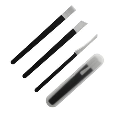 BIUDECO 4pcs Pedicure Knife Set Nail Scissors Cuticle Remover Foot Care Kit for Men Grooming