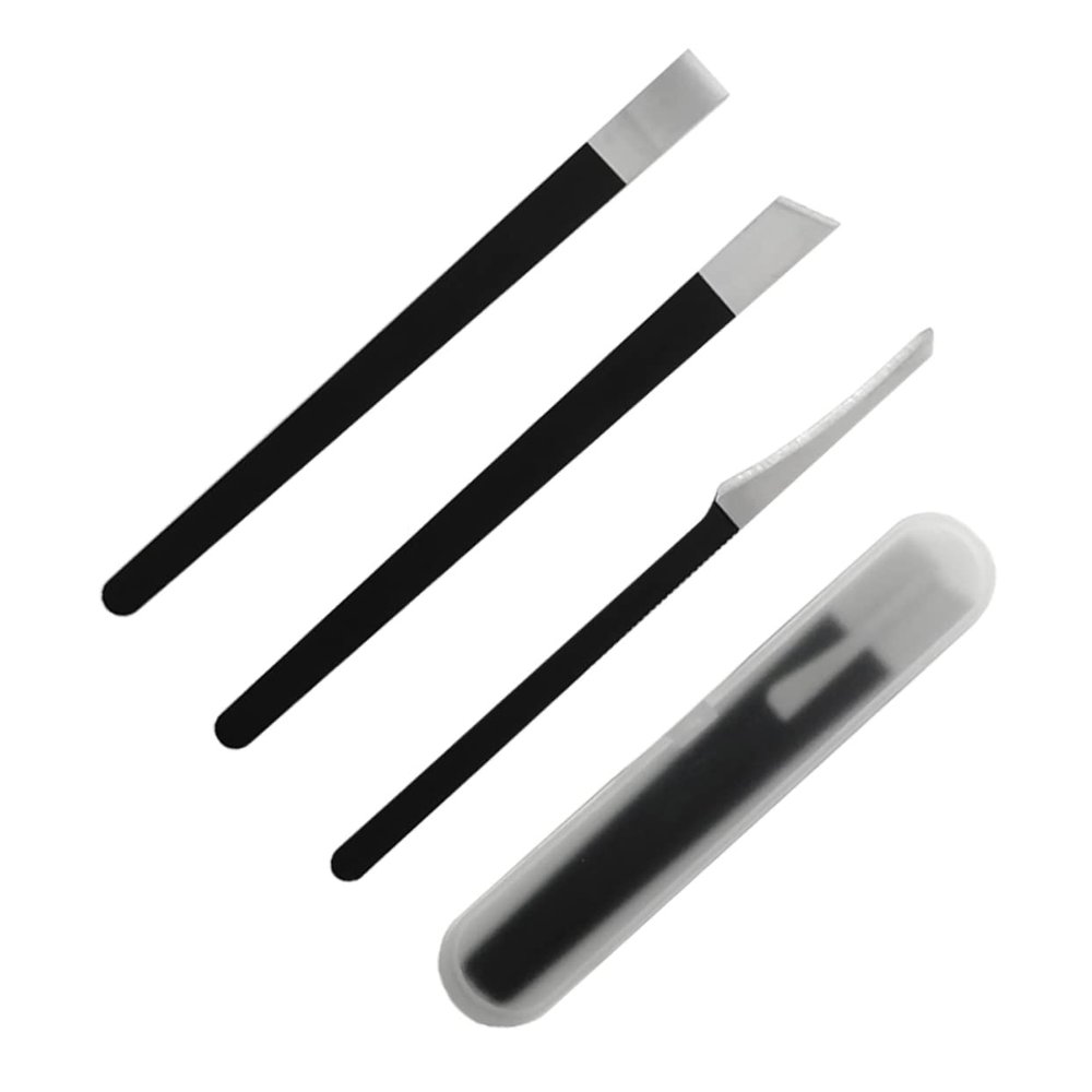BIUDECO 4pcs Pedicure Knife Set Nail Scissors Cuticle Remover Foot Care Kit for Men Grooming