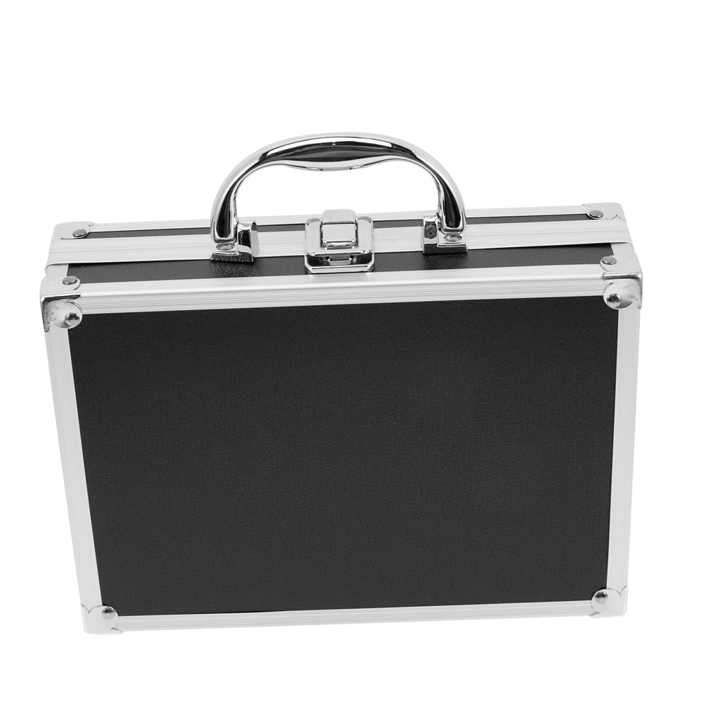FOYTOKI Emergency Kit Box Large Capacity Tool Case Lock Metal Makeup Organizer Case Portable Storage Box for Travel