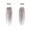 Meiverah scar human hair replacement Accidental burns without hair for men women Hairline Loss Straight Tape in Replacement Toupee (Cinnamon Sugar 70% Gray 30%, 0.78"x1.5") view 2