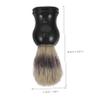 FOYTOKI Bristle Shaving Brush for Men Beard Cleaning Tool Densely Filled for Lather Bubble Soften Raise Beard view 2
