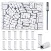 100 Pcs 240 Grit White Small Sanding Bands Nail Drill Bit,Nail Drill Bits,Extreme Fine Grit mini Sanding Band,Nail Bits,Upgrade 3.1mm Mandrel Bits,Professional Nail Drill Bit for Acrylic Nails view 1