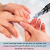 100 Pcs 240 Grit White Small Sanding Bands Nail Drill Bit,Nail Drill Bits,Extreme Fine Grit mini Sanding Band,Nail Bits,Upgrade 3.1mm Mandrel Bits,Professional Nail Drill Bit for Acrylic Nails view 2