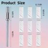 100 Pcs 240 Grit White Small Sanding Bands Nail Drill Bit,Nail Drill Bits,Extreme Fine Grit mini Sanding Band,Nail Bits,Upgrade 3.1mm Mandrel Bits,Professional Nail Drill Bit for Acrylic Nails view 3