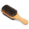 Doublesided Beard Brush, Facial Hair Brush, Multifunctional Shaving Brush Shaving Brush with Solid Wood Handle (Medium) view 3