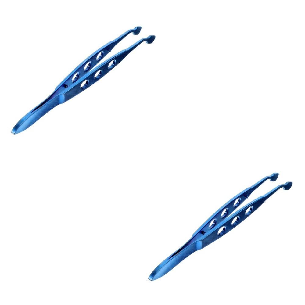 FRCOLOR 2pcs Tweezer Meibomian Gland Metal for Eye Health Compact Design for Blocked Glands and Relief for Women and Daily Use