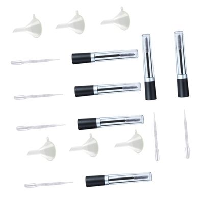 HONMEET 2sets Empty Mascara Tube Droppers Funnels Eyelash Container for Homemade Mascara and Eyeliner for Travel and Storage