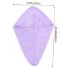 Baluue 3pcs Microfiber Hair Drying Caps for Women Fast Absorbent Coral Fleece Shower Turbans in and Quick Dry Hair Wraps for Home and Travel Use view 2