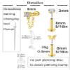 QWALIT Gold Ear Piercing Needle Kit - Self Piercing Earrings with Studs for Helix & Cartilage view 3