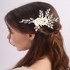 BERYUAN Wedding Flower Rhinestone Hair Side Comb Handmade Rhinestone Wedding Headpiece Silver Bridal Hair Accessories Bridal Hair Comb for Wedding Women Girls view 1