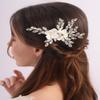 BERYUAN Wedding Flower Rhinestone Hair Side Comb Handmade Rhinestone Wedding Headpiece Silver Bridal Hair Accessories Bridal Hair Comb for Wedding Women Girls view 3