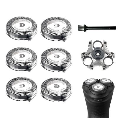 SH30 Replacement Heads Compatible with Philips Shavers Series 1000, 2000 And 3000, Replacement Blades for Norelco 3000 with 6pcs Blades And 1pcs Retaining Ring