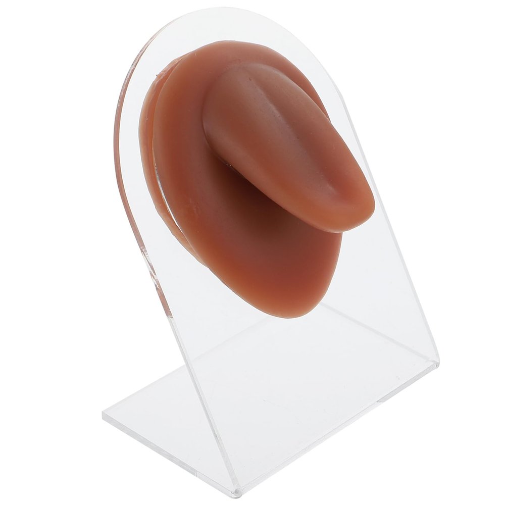 BUGUUYO Piercing Practice Tool Human Tongue Model Silicone Realistic Shape Perfect for Students