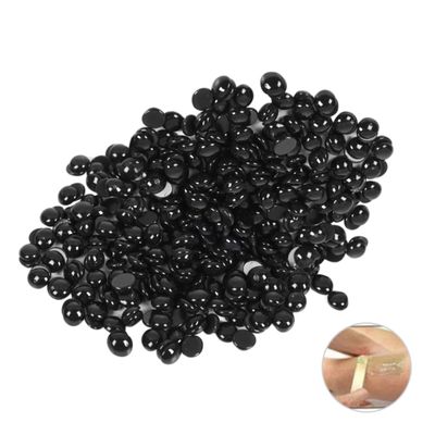 FOYTOKI 50g Painless Hair Removal Wax Beans Black Hot Film Hard Wax for Face Arms Legs Easy Application with Wax Heater Safe Material for Sensitive Skin