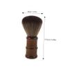 FRCOLOR 107g Broken Hair Brush Neck Duster for Barbers Ergonomic Multi-functional Cleaning Brush for Hair Cutting and Styling Salons Wooden Sweep Tool for Neck and Face Cleanup view 2