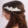 BERYUAN Flowers Wedding Hair Comb Bridal Elegant Flowers Headpiece Flowers Hair Side Comb Silver Wedding Hair Accessories for Women Girls (silver) view 1