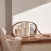 Clear Makeup Bag with Zipper- Travel Cosmetic Bags Set for Carry On, TSA Approved Toiletry Bag, Makeup Organizer, Clear Travel Makeup Bag with Handle, Travel Essentials (Brown, Large) view 4