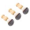 3 Pcs Beard Cleaning Brush for Men Soft Hair Wooden Handle Rich Foam Beard Grooming Brush for Daily Use view 3