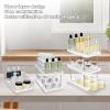 3 Tiers Makeup Organizer for Dressing Table, Bathroom Countertop Organizer, Perfume Organizer, Large Capacity Makeup and Skincare Vanity Makeup Holder Rack, Lower Layer Pullout view 3