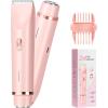 Electric Hair Removal Device Electric Razor for Women Removal Rechargeable Painless face Razor for Chin Upper Lip Peach Fuzz with Light view 1