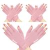 GSAFEME Cotton Gloves for Dry Hands - Fingerless Touchscreen Moisturizing Gloves for Sleeping - Cotton Eczema Gloves for Men and Women, Pink S/M 3 Pairs view 1
