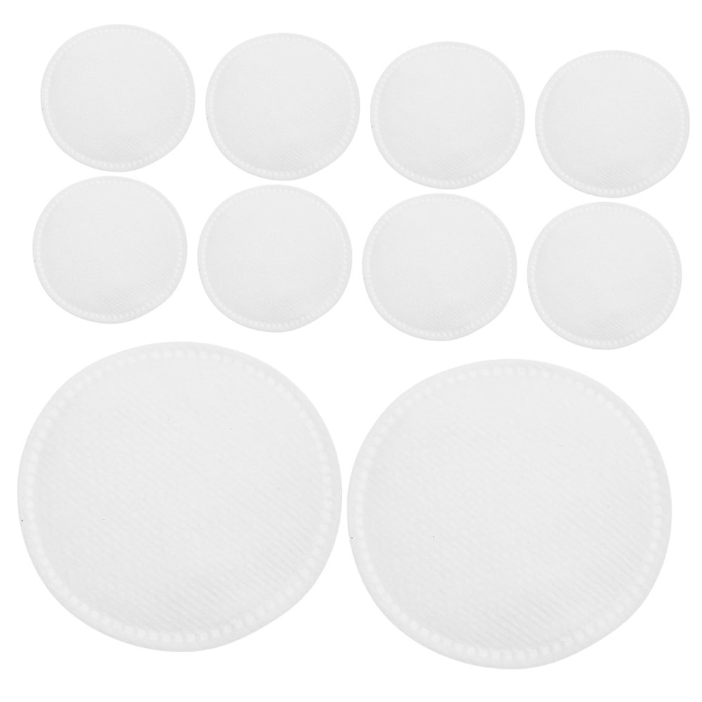 STOBOK 60pcs Round Cotton Pads Cotton Toner Pads Face Wipes Cleansing Demaquillants Makeup Cleaning Mat Lid Apricot Exfoliating Cosmetic Lint Stain Towel Clean Pads Face White