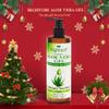 BIGHTURE Aloe Vera Gel with Tea Tree Oil for Face, Skin, Hair, Sunburn relief, Aloe Vera Gel from Freshly cut 100% Pure Aloe,13.7oz view 2