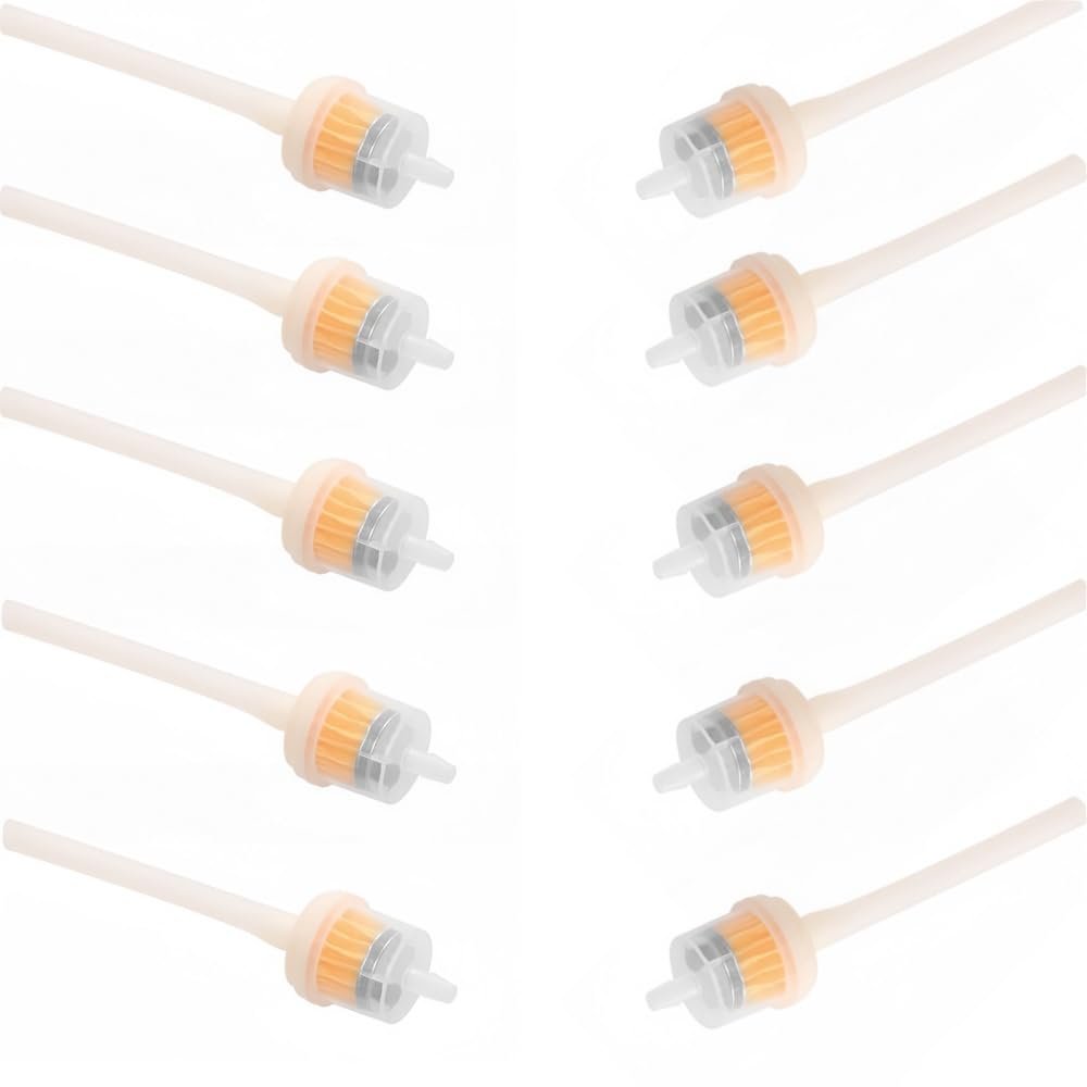 10pcs microdermabrasion filters with 8cm silicone tube vacuum microdermabrasion filter tube microdermabrasion parts (As shown)