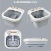 Collapsible Foot Spa Bath with Heat, Massage Rollers, Timer, Bubble, Foot Pedicure Kit, Temperature Control Pedicure Foot Spa, Foot Bath view 2