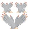 GSAFEME Cotton Gloves Eczema - Fingerless Touchscreen Moisturizing Gloves for Dry Hand Sleeping - Cotton Gloves for Men and Women, Gray S/M 3 Pairs view 1