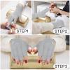 GSAFEME Cotton Gloves Eczema - Fingerless Touchscreen Moisturizing Gloves for Dry Hand Sleeping - Cotton Gloves for Men and Women, Gray S/M 3 Pairs view 4