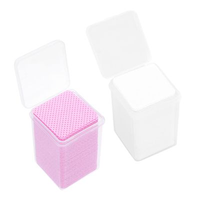 HONMEET 200pieces Eyelash Glue Remover Wipes Cotton Pads for Cleansing Lash Extensions Safe Skin-Friendly Wiping for Salon and Home Use