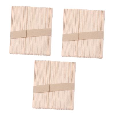 FOMIYES 150pcs Disposable Wax Spatulas Wooden Applicators for Body Hair Removal Rounded Ends for Easy Use Suitable for Home Salon Compatible Wax