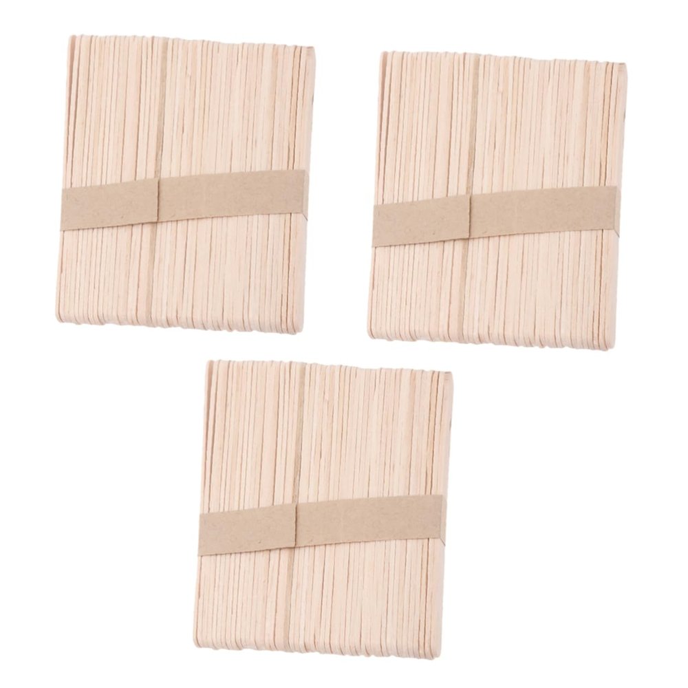 FOMIYES 150pcs Disposable Wax Spatulas Wooden Applicators for Body Hair Removal Rounded Ends for Easy Use Suitable for Home Salon Compatible Wax