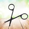 Baluue Stainless Steel Vibrissa Scissors Nose Hair Trimmer Eyebrow Scissors for Men Rounded Tips for Safe Painless Trimming Black Design for Precision Grooming view 4