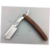 NOLITOY Men Manual Razor Metal Blade Single Blade Safety Razor Beard Shaver Handle Barber Tool for Home Travel view 2