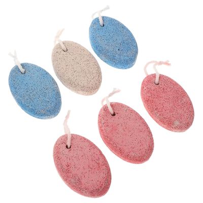 FOYTOKI 6 Pack Natural Pumice Stones for Feet Hard Skin Remover Foot File for Home Pedicure Dead Skin Removal