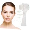 BIUDECO Double-Sided Facial Brush Manual Cleansing Tool for Skin Care Comfortable Pore Cleaning Exfoliation for All Skin Types Color Random view 2