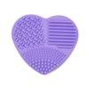 BIUDECO Makeup Brush Cleaning Box Sponge Makeup Cleaning Case Heart Shape Silica Gel Dry Wet Dual Use Case view 1