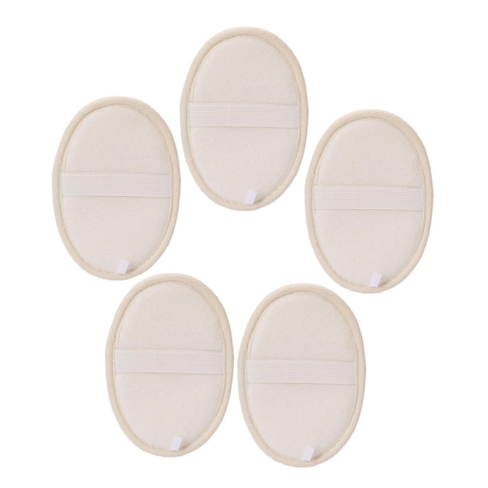 Gogogmee 5pcs Loofah Bath Pad Exfoliating Shower Puff Body Scrubber Bath Skin Cleaning Tool
