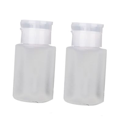 4pcs Nail Cleaner Press Pump Bottle 120ml Plastic