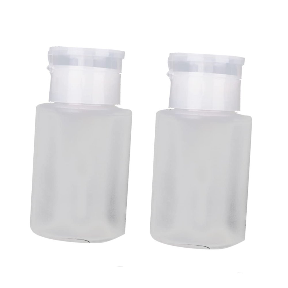4pcs Nail Cleaner Press Pump Bottle 120ml Plastic