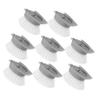 Hoement 8pcs Removable Dish Brush Heads Set Kitchen Cleaning Tool with Area Bristles for Efficient Dish Washing and Pot Cleaning Gray Replacement Heads view 1