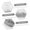 Hoement 8pcs Removable Dish Brush Heads Set Kitchen Cleaning Tool with Area Bristles for Efficient Dish Washing and Pot Cleaning Gray Replacement Heads view 4