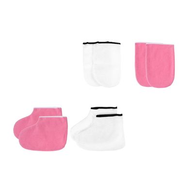 FRCOLOR 2sets Foot Membrane Cover for Dry Cracked Feet Paraffin Wax Treatment Spa Gloves Manicure Gloves Wax Heat