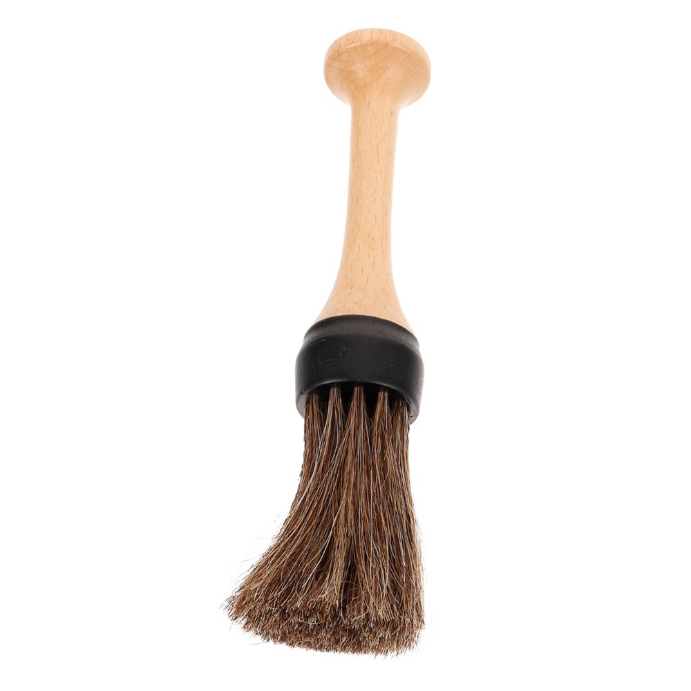 FOYTOKI Barber Hair Brush with Handle Portable Neck Duster for Hair Salon Manual Shaving Tool Lightweight and Versatile Grooming Brush